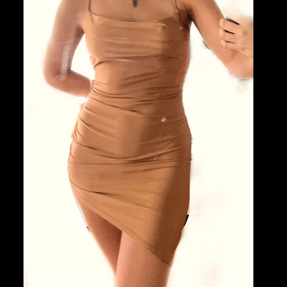 Misty rose silk dress - Picture 1 of 5
